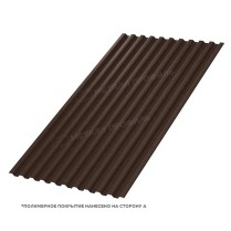 Профнастил стеновой C-21х1000 VALORI 0.5 Brown (Коричневый)
