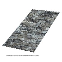 Профнастил кровельный МП-18 ECOSTEEL двусторонний 0.5 Белый Камень