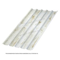 Профнастил кровельный МП-35x1035 ECOSTEEL двусторонний 0.5 Беленый Дуб