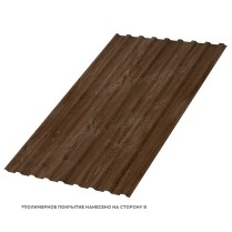 Профнастил кровельный МП-20x1100 ECOSTEEL двусторонний 0.5 Мореный Дуб