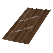 Профнастил стеновой МП-35x1035 ECOSTEEL матовый 0.5 Мореный Дуб